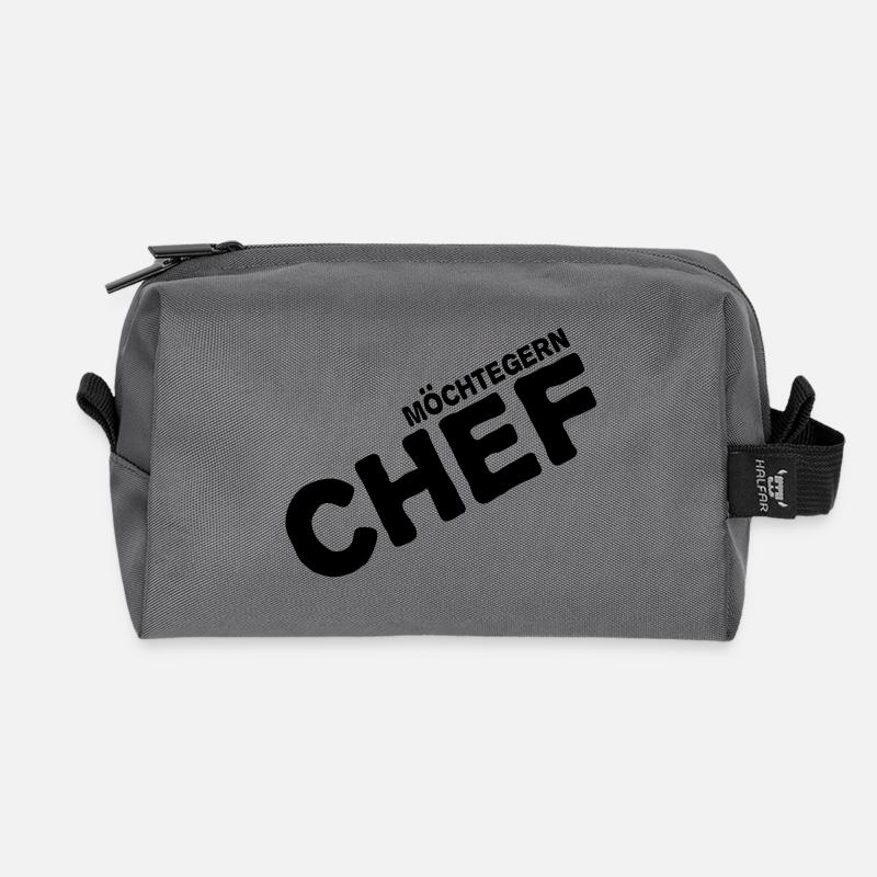 chef - Recycelte Kulturtasche - Anthrazit
