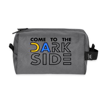 come to the dark side - Recycled Toiletry Zip Bag - anthracite - Front