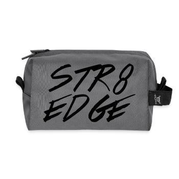 str8edge - Recycelte Kulturtasche - Anthrazit - Vorne