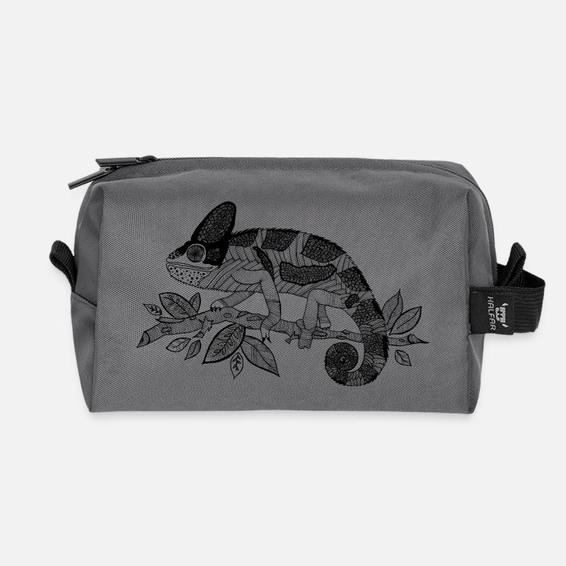 Chameleon - Recycled Toiletry Zip Bag - anthracite