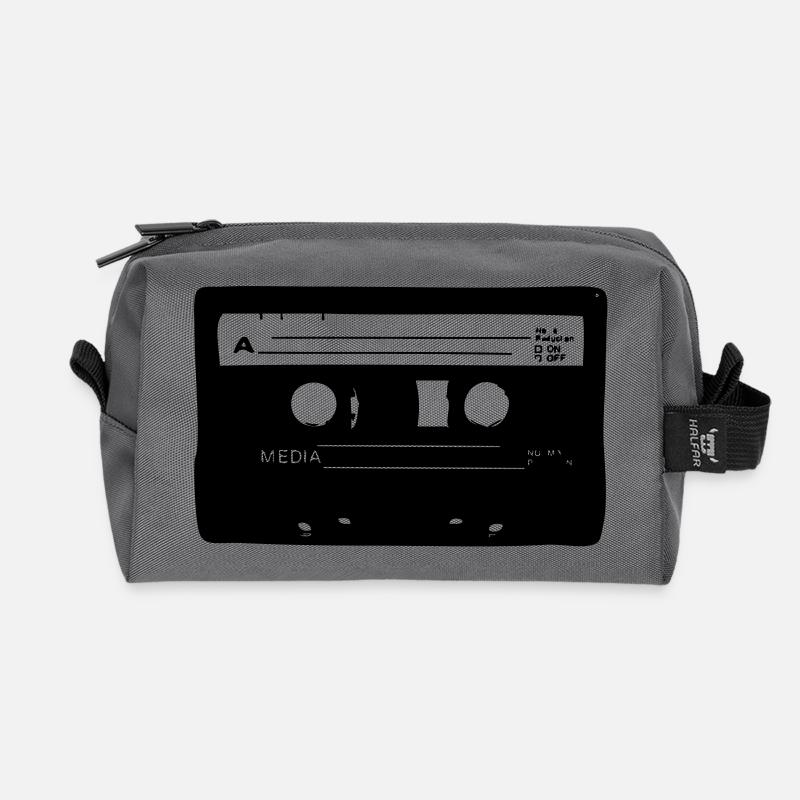 Retro Kasette - Recycelte Kulturtasche - Anthrazit
