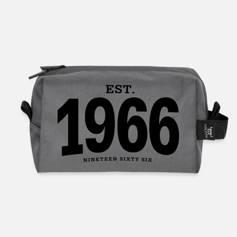 HNE. 1966 Nineteen Sixty Six - Trousse de toilette en tissu recyclé - anthracite