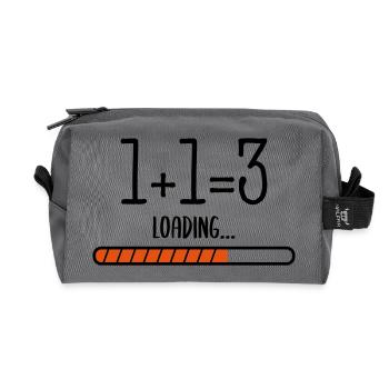 Baby loading - Recycled Toiletry Zip Bag - anthracite - Front