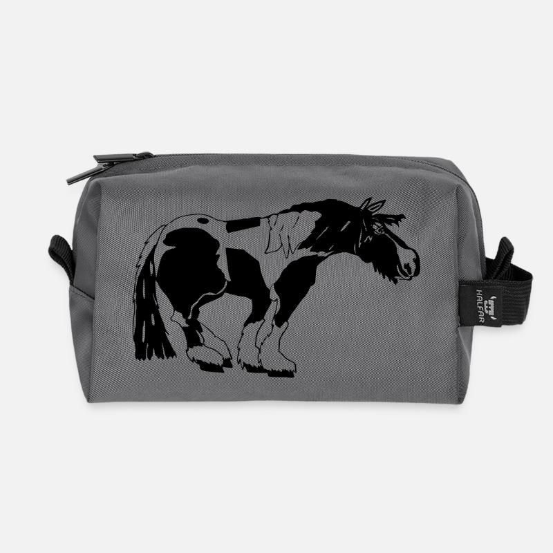 funny Tinker, Tinker Spot, Tinker ride - Recycled Toiletry Zip Bag - anthracite