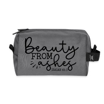 La beauté de ses cendres - Trousse de toilette en tissu recyclé - anthracite - Devant