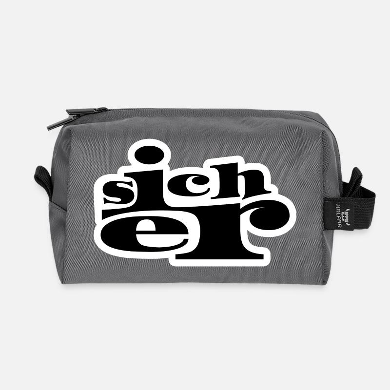 Sure - Recycled Toiletry Zip Bag - anthracite