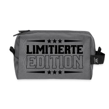 limited edition - Recycelte Kulturtasche - Anthrazit - Vorne
