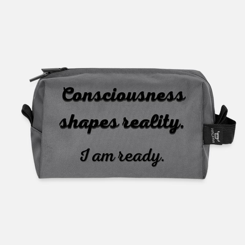 Consciousness_shapes_reality- - Recycelte Kulturtasche - Anthrazit