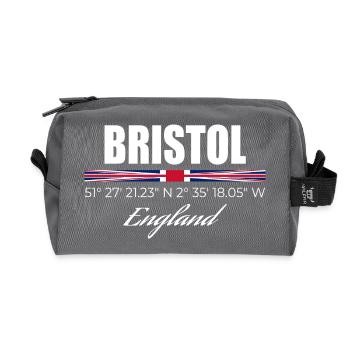 Bristol - Recycelte Kulturtasche - Anthrazit - Vorne