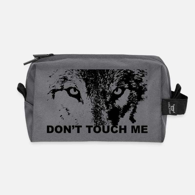 Wolf - Recycelte Kulturtasche - Anthrazit