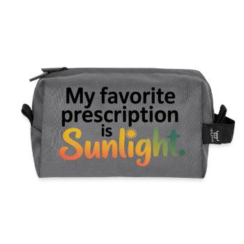 Naturopath Favorite Prescription Sunlight  - Recycled Toiletry Zip Bag - anthracite - Front