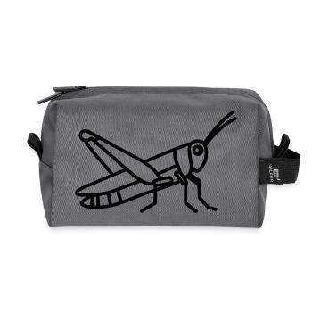 Heuschrecke - Recycelte Kulturtasche - Anthrazit - Vorne