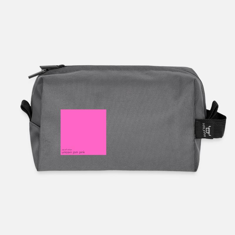 unicorn jam pink - Recycelte Kulturtasche - Anthrazit