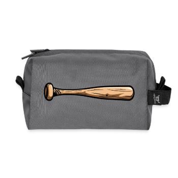 Baseballschläger holz - Recycelte Kulturtasche - Anthrazit - Vorne