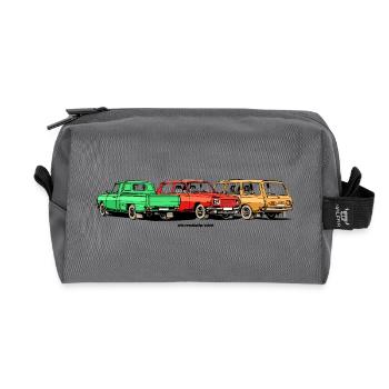 Wartburg 353 Mobile DDR - Recycelte Kulturtasche - Anthrazit - Vorne