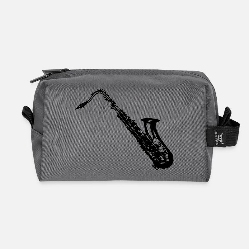 Saxophon - Recycelte Kulturtasche - Anthrazit