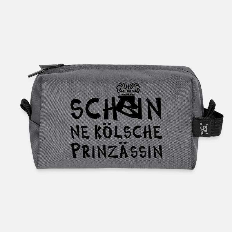 kölsche Prinzessin - Recycelte Kulturtasche - Anthrazit