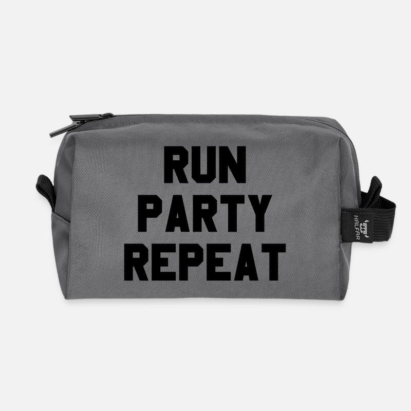 Run Party Répéter - Trousse de toilette en tissu recyclé - anthracite