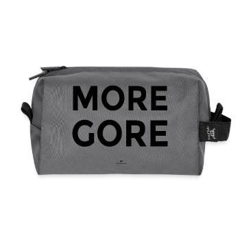 more Gore - Recycled Toiletry Zip Bag - anthracite - Front