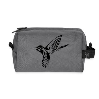 Kolibri - Recycelte Kulturtasche - Anthrazit - Vorne