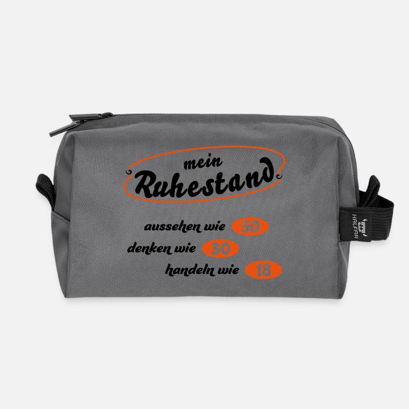Rentner - Recycelte Kulturtasche - Anthrazit