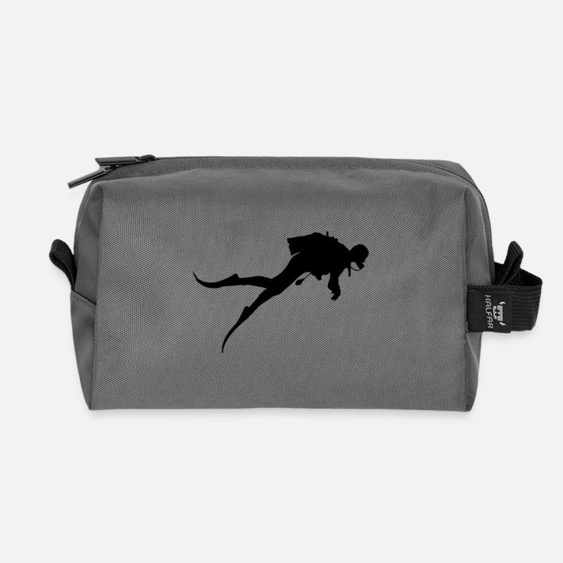 Taucher - Recycelte Kulturtasche - Anthrazit