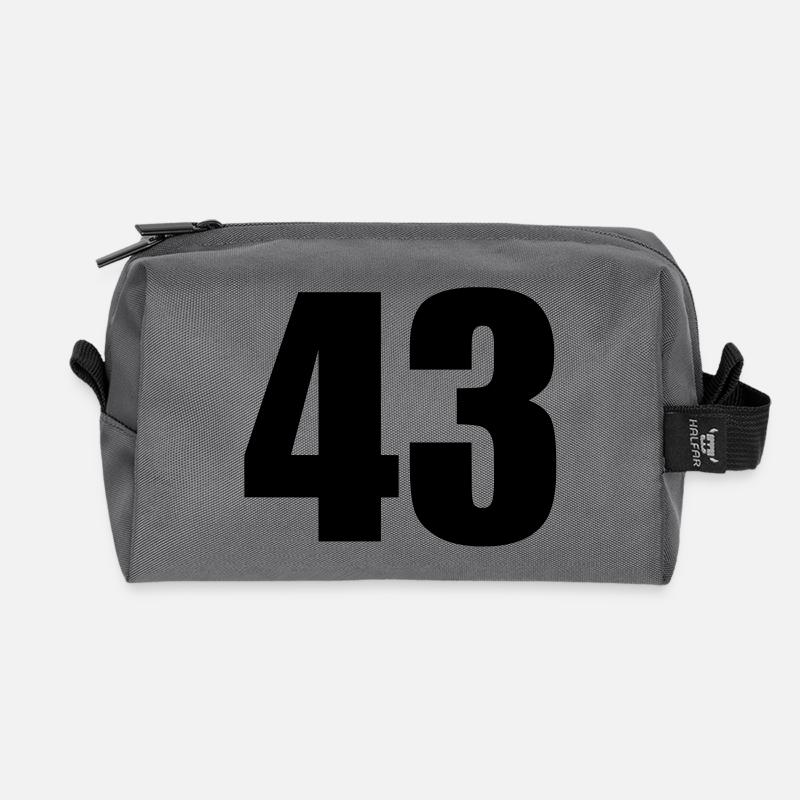 43 - Recycled Toiletry Zip Bag - anthracite