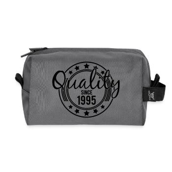 Birthday - Quality since 1995 (de) - Recycelte Kulturtasche - Anthrazit - Vorne