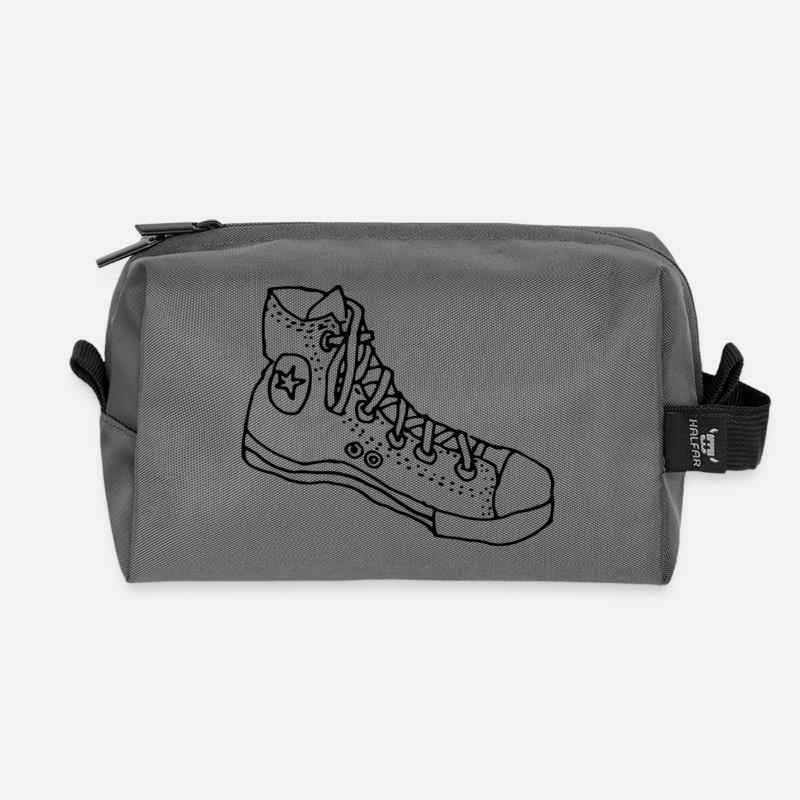 Turnschuh - Recycelte Kulturtasche - Anthrazit