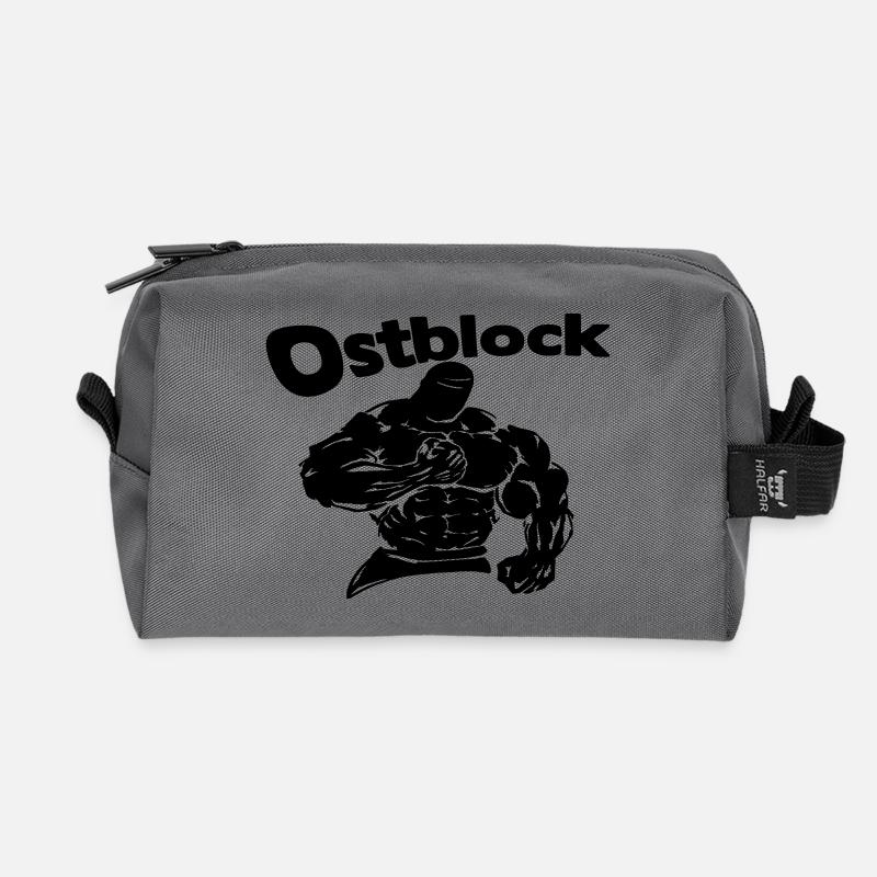 ostblock - Recycelte Kulturtasche - Anthrazit