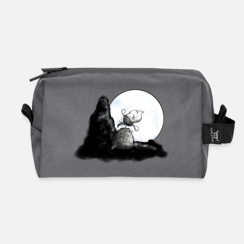 Wolf Schäfchen - Schaf - Sheep - Recycelte Kulturtasche - Anthrazit