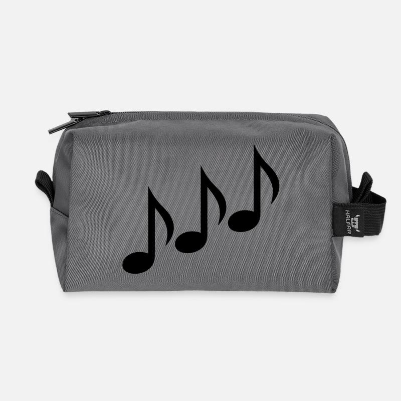 Noten - Recycelte Kulturtasche - Anthrazit