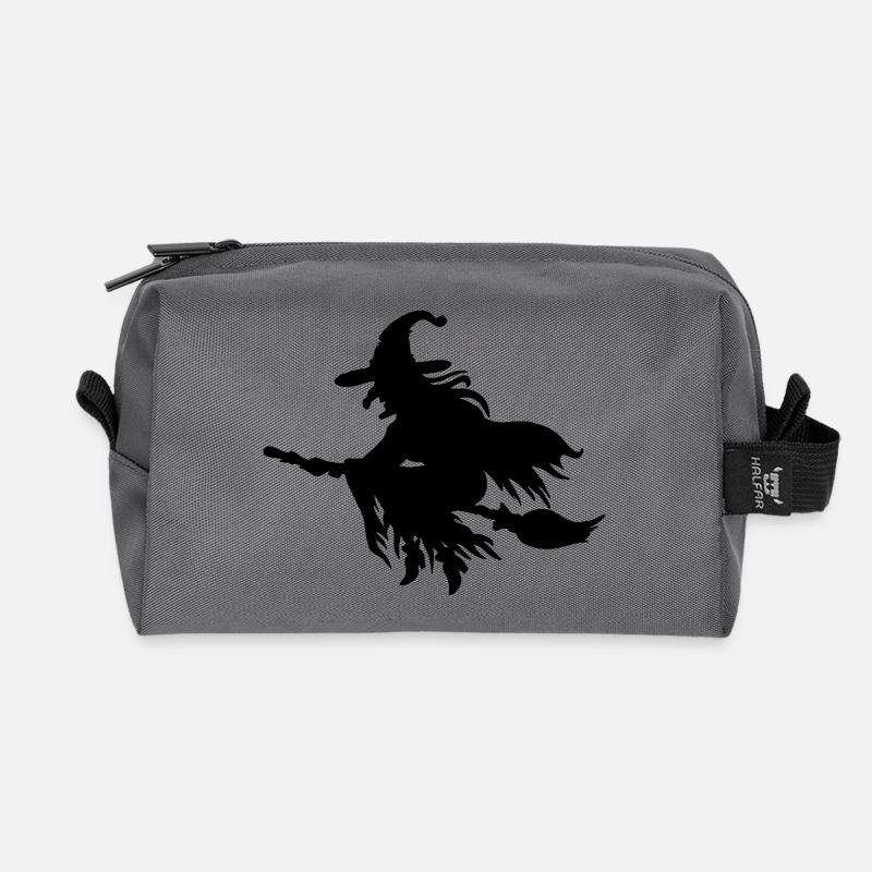 Hexe T-Shirt machs selber - Recycelte Kulturtasche - Anthrazit