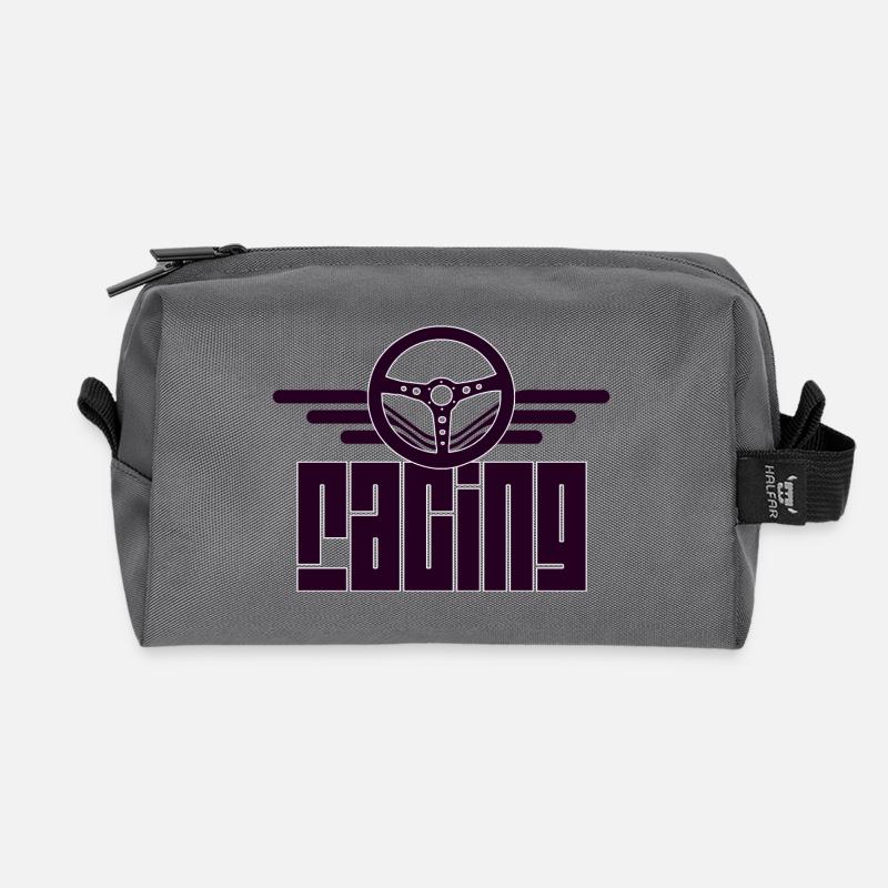 Racing - Recycelte Kulturtasche - Anthrazit