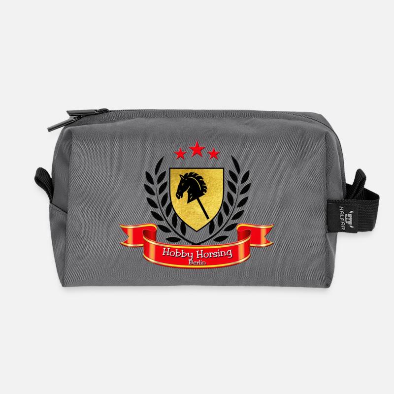 Hobby Horsing Berlin Logo - Recycelte Kulturtasche - Anthrazit