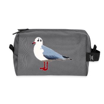 Mouette - Trousse de toilette en tissu recyclé - anthracite - Devant