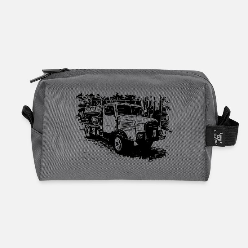 IFA Horch LKW Kipper - Recycelte Kulturtasche - Anthrazit