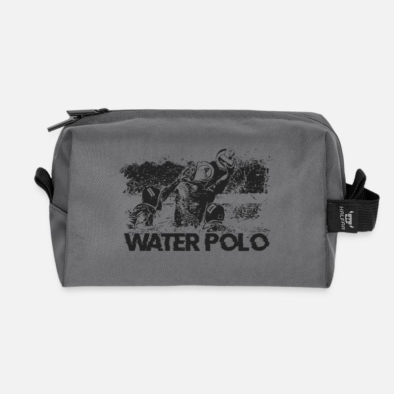 WATERPOLO - Recycelte Kulturtasche - Anthrazit