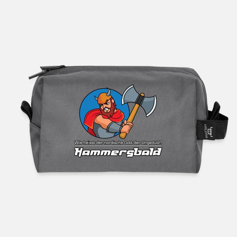 Hammersbald Wikinger - Recycelte Kulturtasche - Anthrazit
