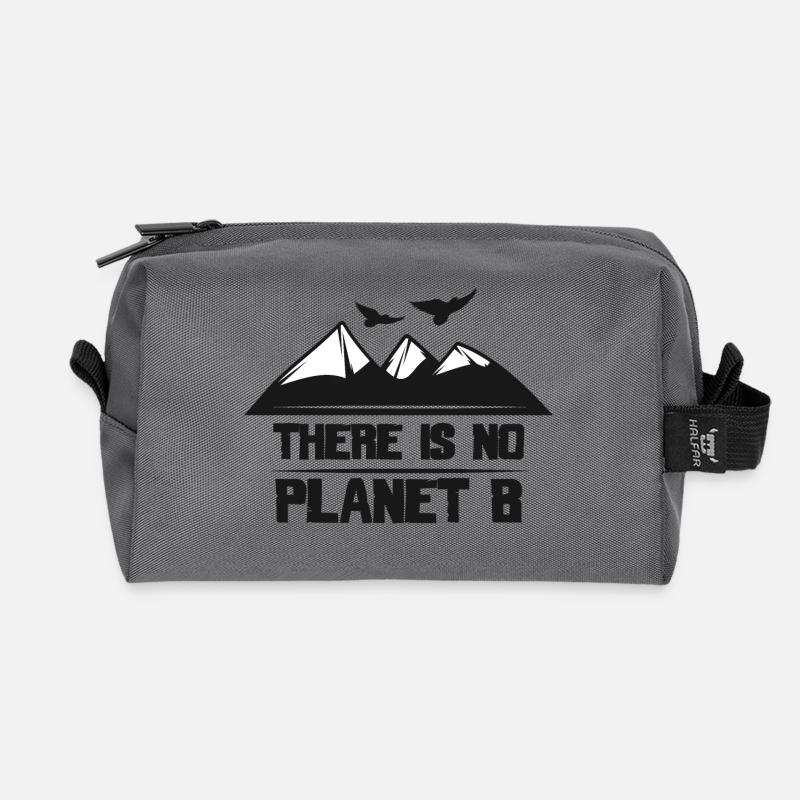 There Is No Planet B - Recycelte Kulturtasche - Anthrazit