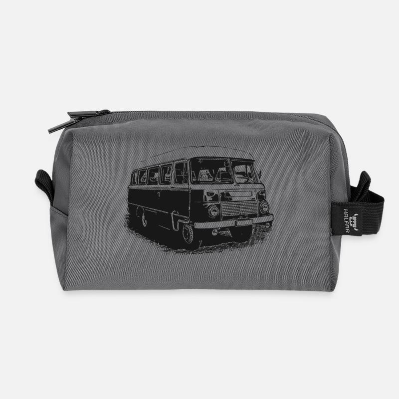 Robur Bus - Recycelte Kulturtasche - Anthrazit