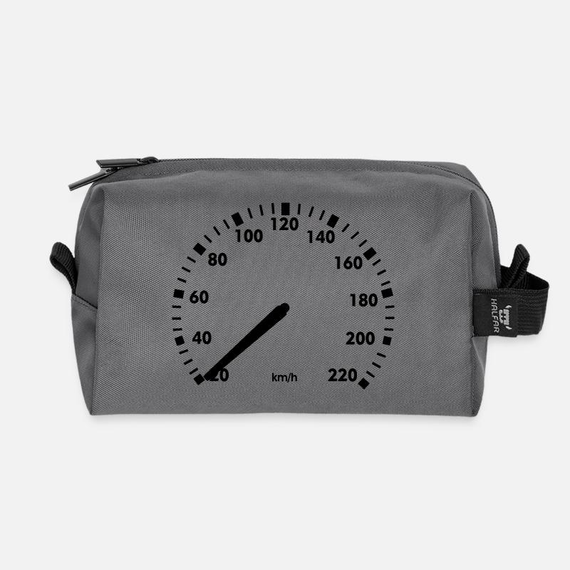 Tacho Autostillstand - Recycelte Kulturtasche - Anthrazit