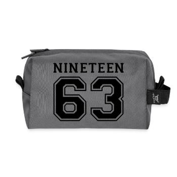 1963 - Recycelte Kulturtasche - Anthrazit - Vorne