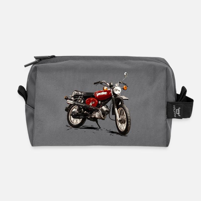S51 Enduro Simson Motorrad - Recycelte Kulturtasche - Anthrazit