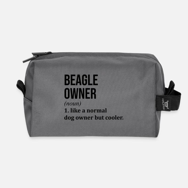 Beagle - Recycelte Kulturtasche - Anthrazit