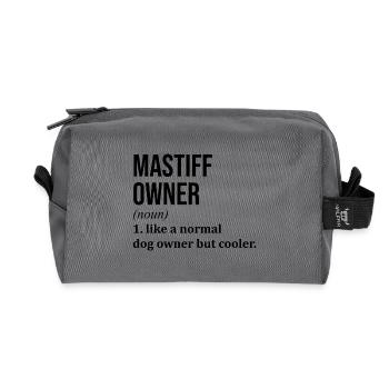 Dogge - Recycelte Kulturtasche - Anthrazit - Vorne