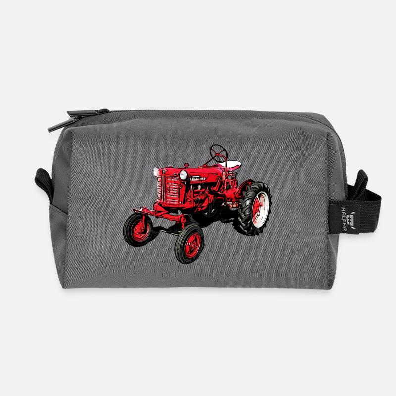 Alter Farmall Cub Traktor - Recycelte Kulturtasche - Anthrazit