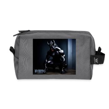 Darkness devil side - Recycelte Kulturtasche - Anthrazit - Vorne