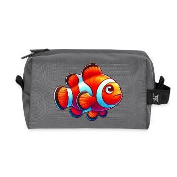 Clownfisch - Recycelte Kulturtasche - Anthrazit - Vorne