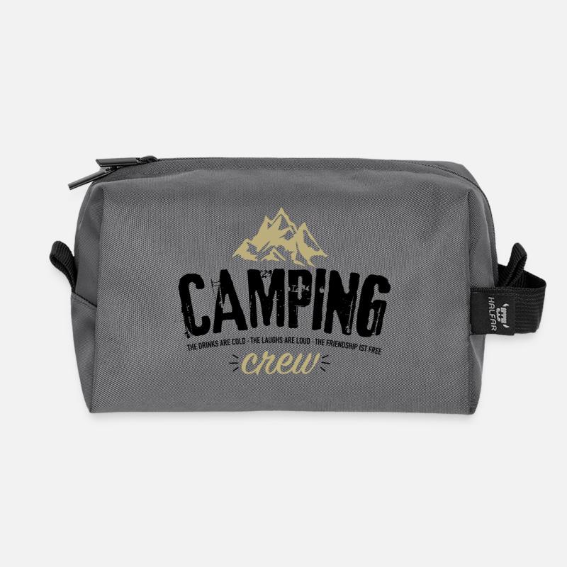 Mountain Summit Crew - Recycled Toiletry Zip Bag - anthracite